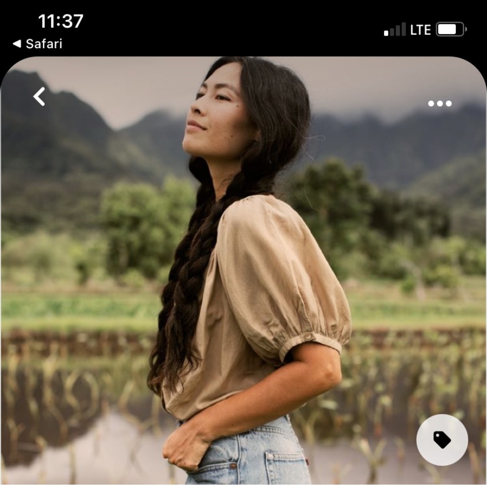 Doen June Top Driftwood